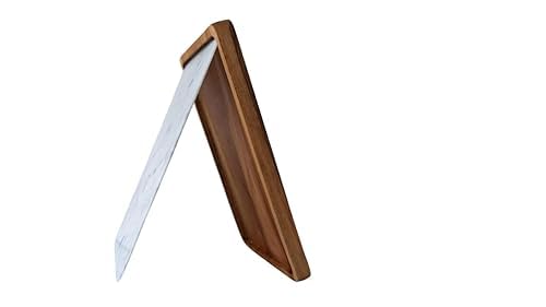 Duo – Elegant Tray in Teak Wood and White Marble | Natural Design for Kitchen, Dining Table and Home Décor – Handmade in Italy – Kalu Creations