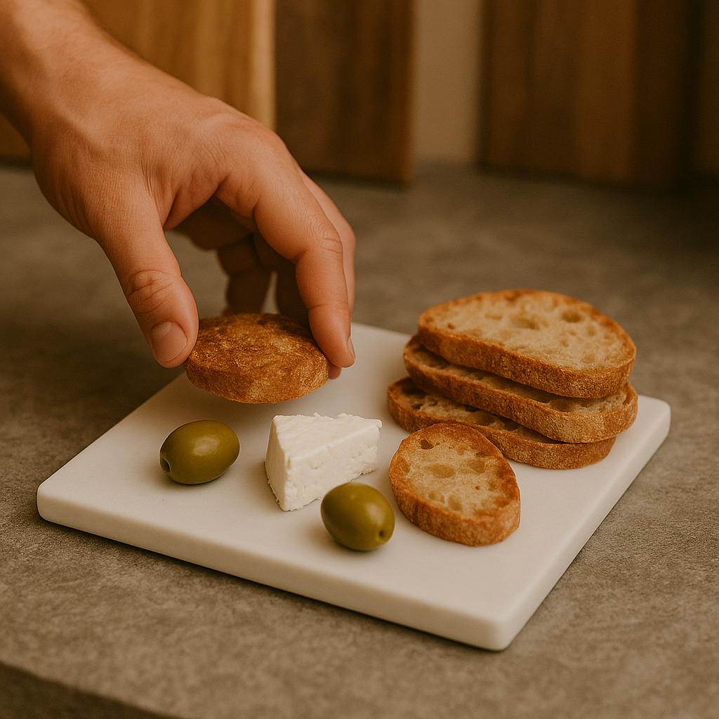 Little Marble Cutting Board 30.5x20.3 cm – Handmade in Italy – Elegant and Durable – Ideal for Cheese, Appetizers, or Sushi – KALU Creations