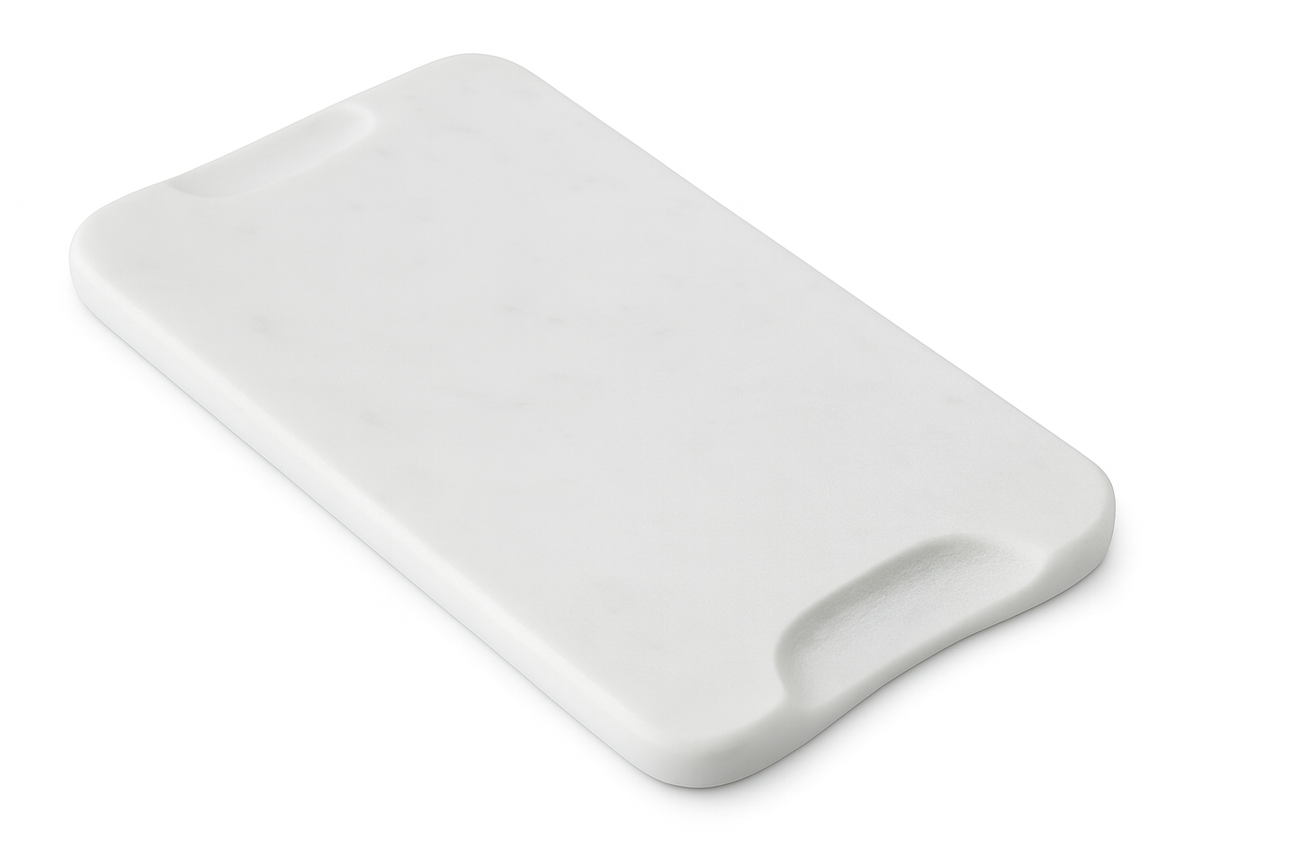Minimal white marble serving board for appetizers and table decor
