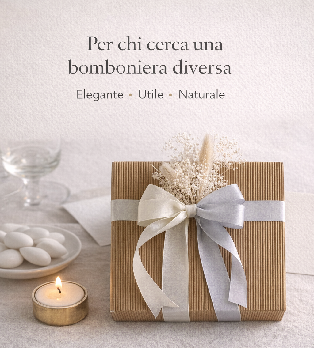 Bomboniera di design in marmo naturale, idea regalo elegante per matrimonio ed eventi