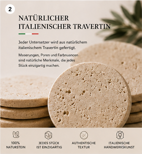Natürlicher italienischer Travertin