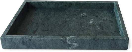 Elegant Tray in Green Natural Stone 30x20 cm – Organizer for Bathroom, Kitchen or Home Décor – Handmade in Italy – Kalu Creations

