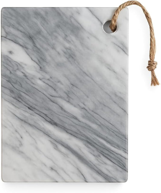 Marble Cutting Board 30x20 cm – White Carrara Veined – Handmade in Italy – Elegant and Durable – Ideal for Cheese, Appetizers or Sushi – KALU Creations