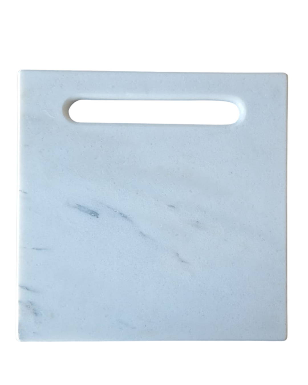 Tagliere quadrato in marmo bianco 30x30 cm artigianale Made in Italy