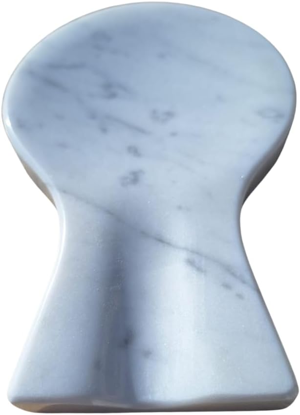 White Marble Spoon Rest – Handmade Kitchen Accessory for Ladles, Spatulas and Spoons – Elegant and Durable | Kalu Creations