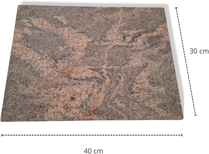 Granite Cutting Board 40x30 cm – Multicolor Natural Stone – Handmade in Italy – Durable and Elegant – Ideal for Cheese, Appetizers or Sushi – KALU Creations