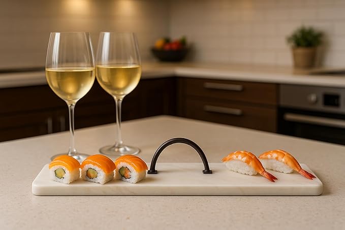 Marble Serving & Cutting Board with Handle – Italian Design “Porta & Taglia”