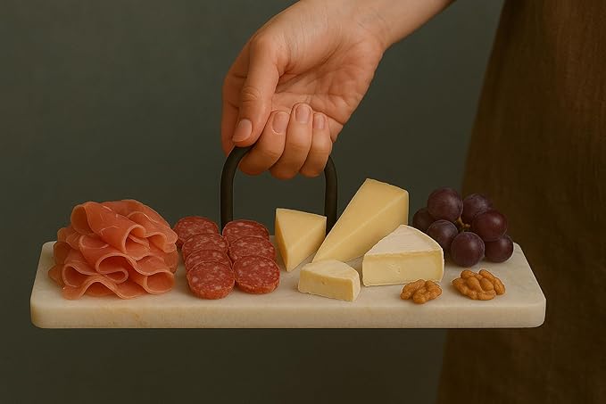 Marble Serving & Cutting Board with Handle – Italian Design “Porta & Taglia”