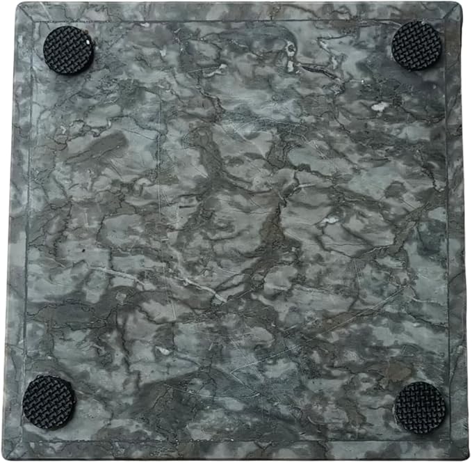 Rectangular Tray in Black Marble 25 cm – Elegant Organizer for Bathroom, Kitchen or Dining Table – Handmade in Italy – Kalu Creations

