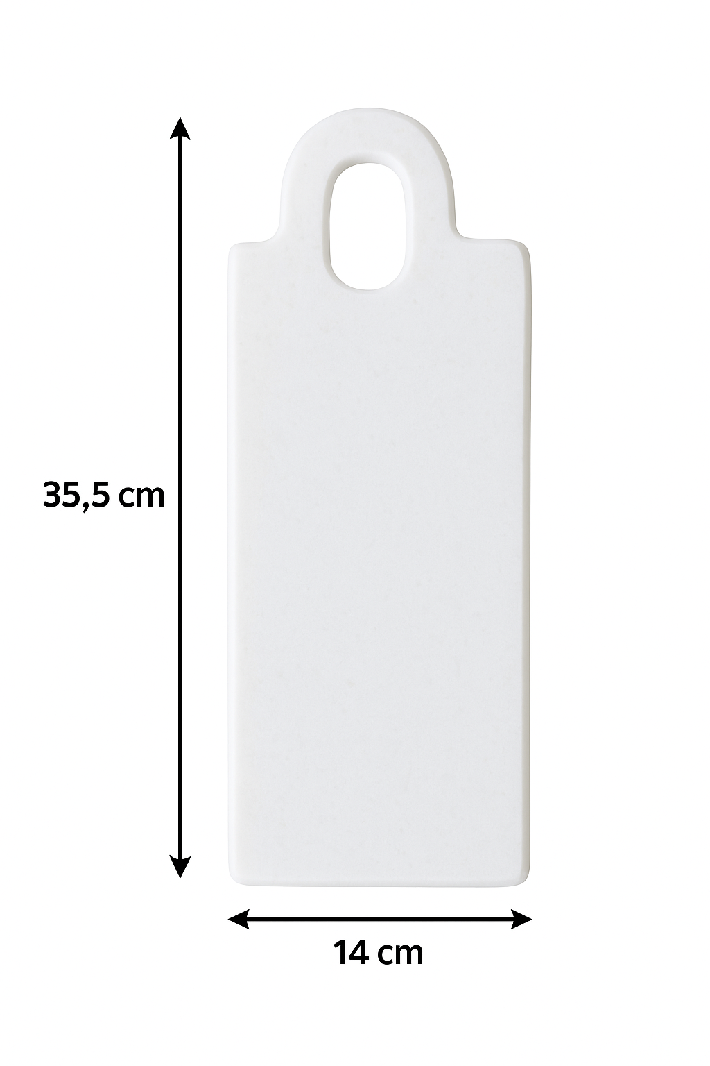 Tagliere design in marmo bianco Made in Italy per formaggi e salumi