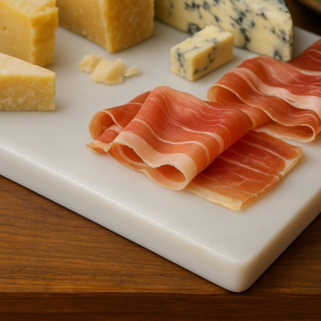 White Marble Cutting Board 40x30 cm – Elegant & Durable – Handmade in Italy