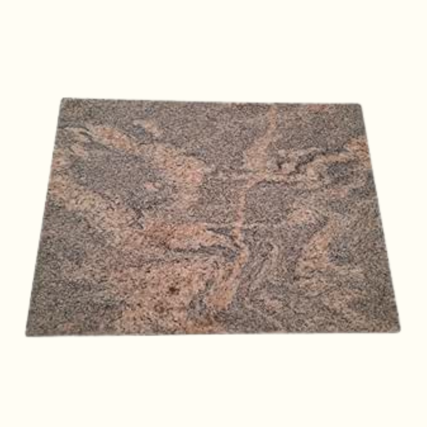 Rectangular granite cutting board with natural multicolor stone pattern, handcrafted in Italy