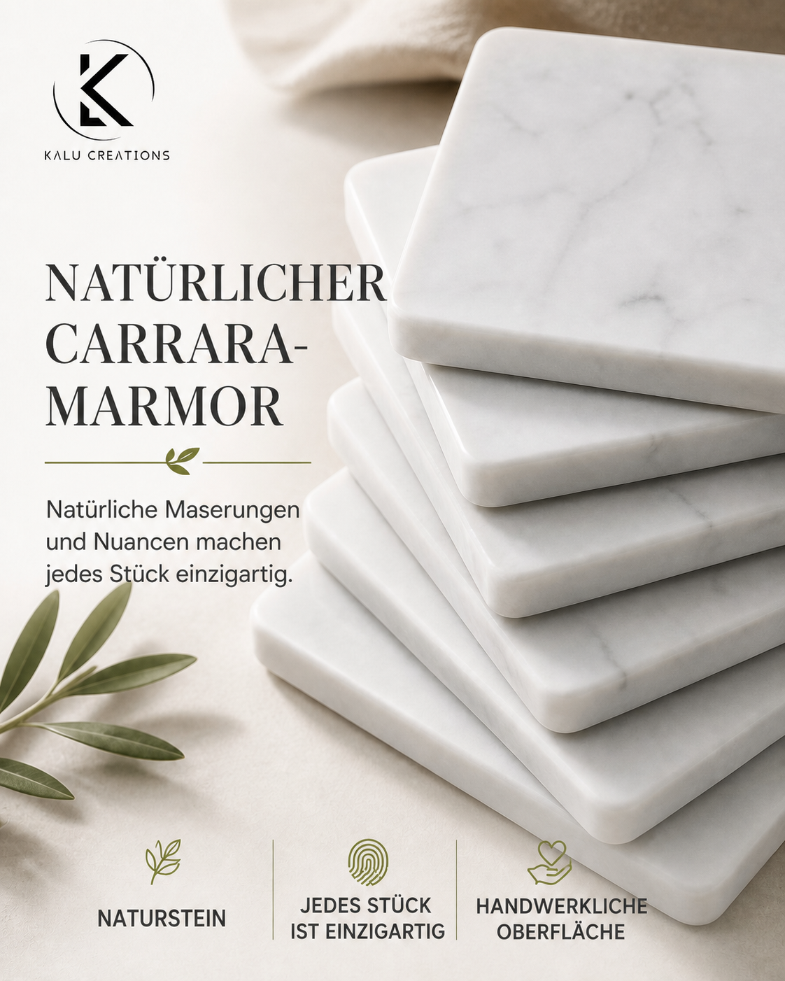 Natürlicher Carrara-Marmor