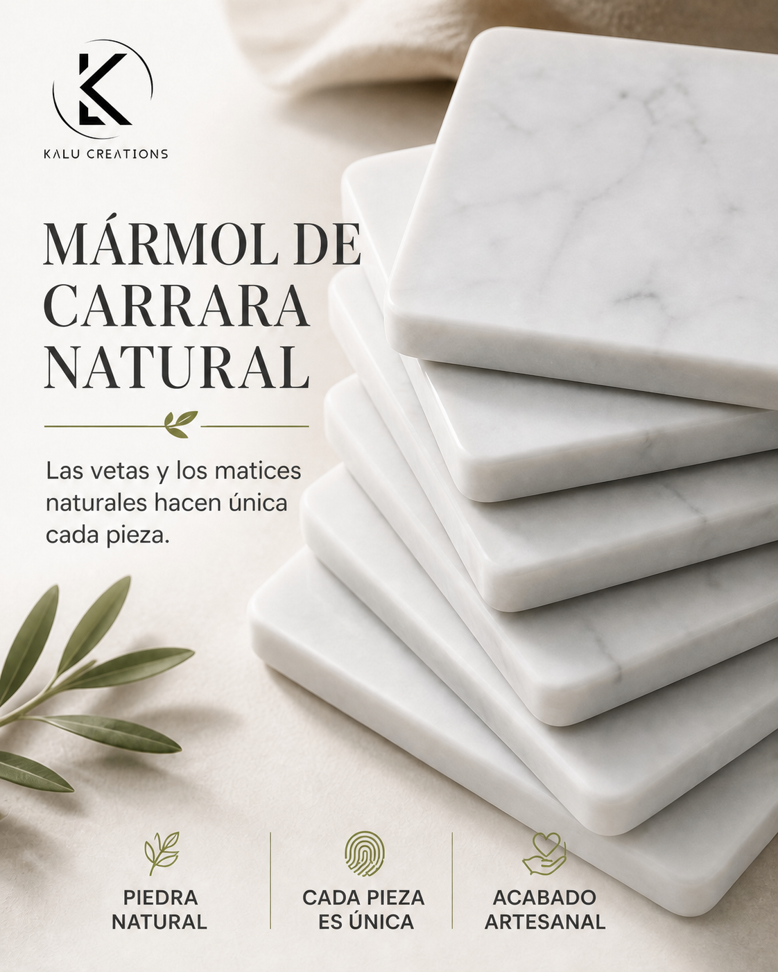 Mármol de Carrara natural
