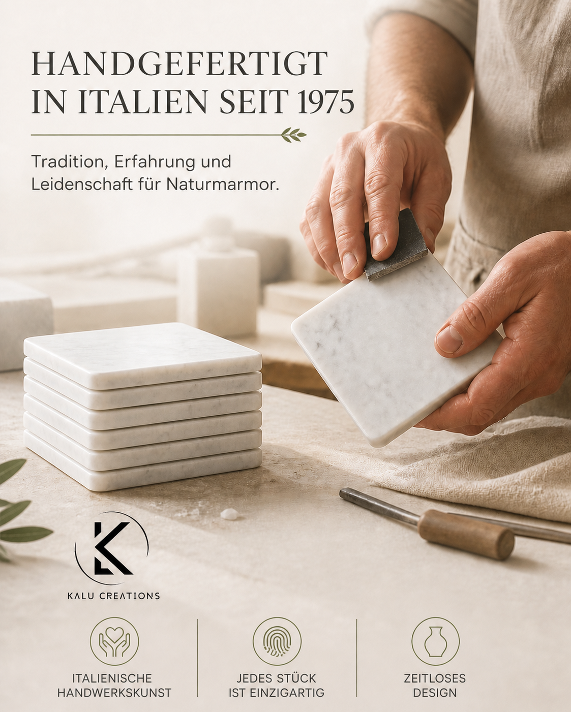 Handgefertigt in Italien seit 1975