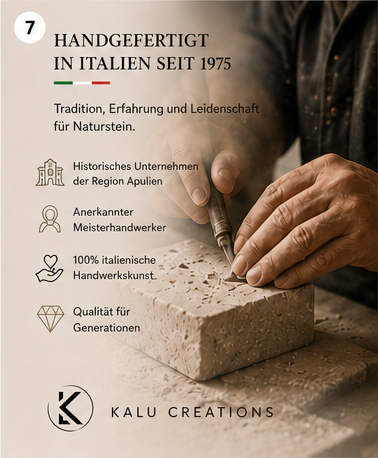Handgefertigt in Italien seit 1975